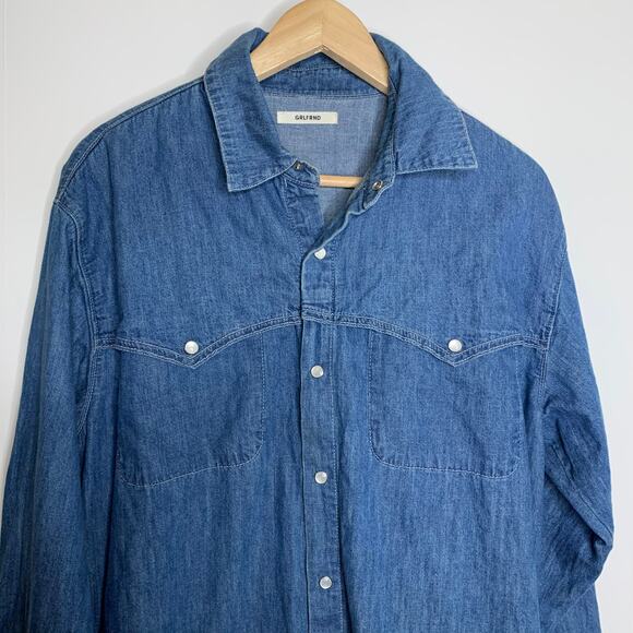 GRLFRND Mariana in Already Gone Denim Dress Womens Medium USA MADE - Picture 8 of 16